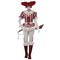 Sadistic Clown Costume, Horror Inspired Scary Masked Evil Look For Halloween Party